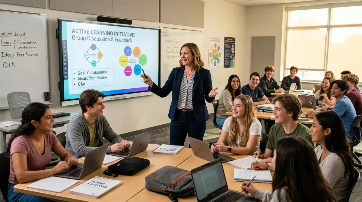Educator leading a classroom through an interactive GamifyTL session
